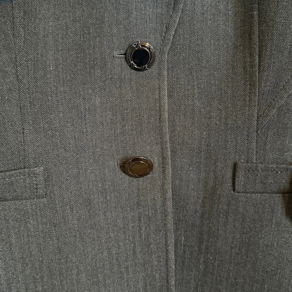 Tahari Arthur S. Levine Gray Blazer Jacket – Classic Tailored Workwear Women’s 2 - Picture 11 of 14